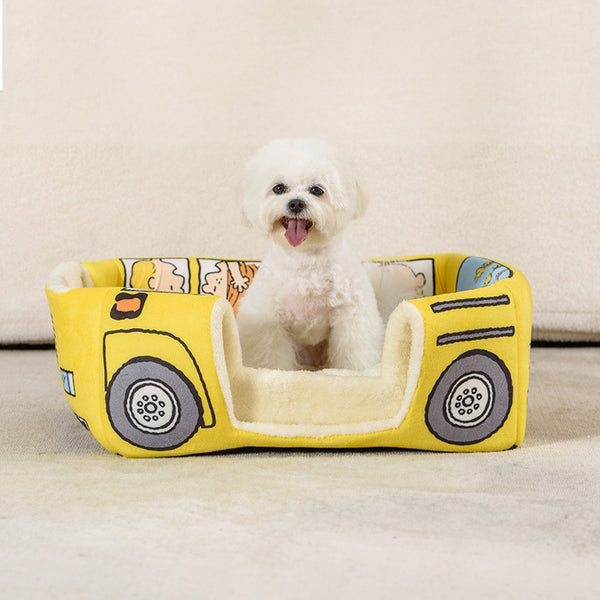 CUCCIA PER CANI MORBIDA BUS DI SNOOPY