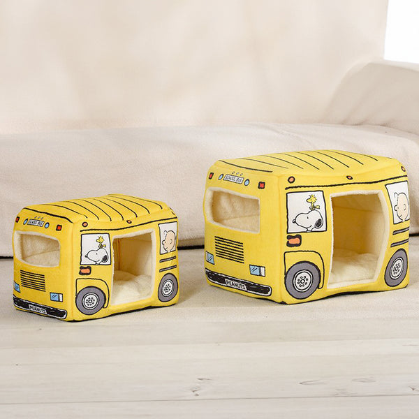 CUCCIA PER CANI MORBIDA BUS DI SNOOPY