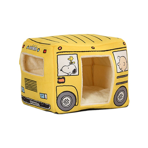 CUCCIA PER CANI MORBIDA BUS DI SNOOPY