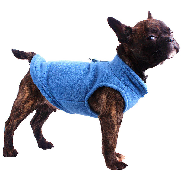 Smanicato per cani in pile color
