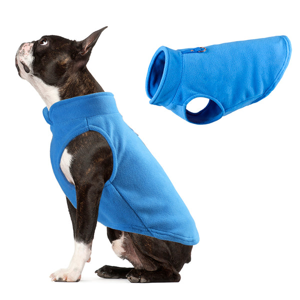 Smanicato per cani in pile color
