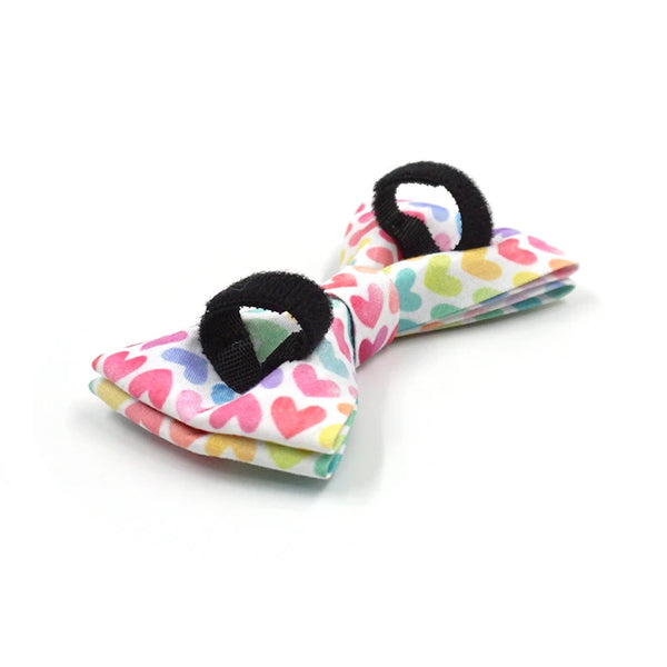 Set pettorina per cani morbida cuoricini arcobaleno