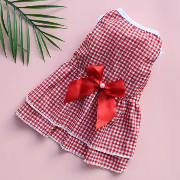 Vestito per cani elegante con maxi fiocco
