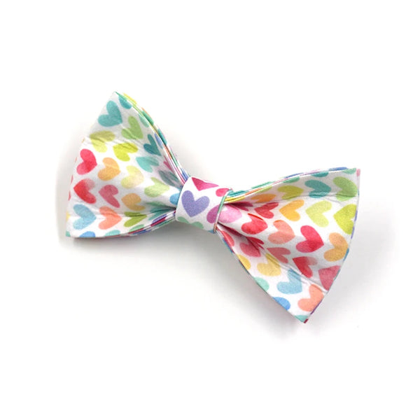 Set pettorina per cani morbida cuoricini arcobaleno