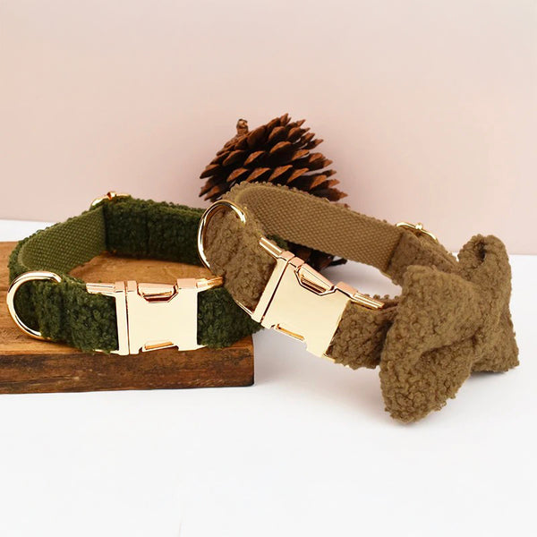 PERSONALIZZABILE - SET COLLARE PER CANI Boucle Verde