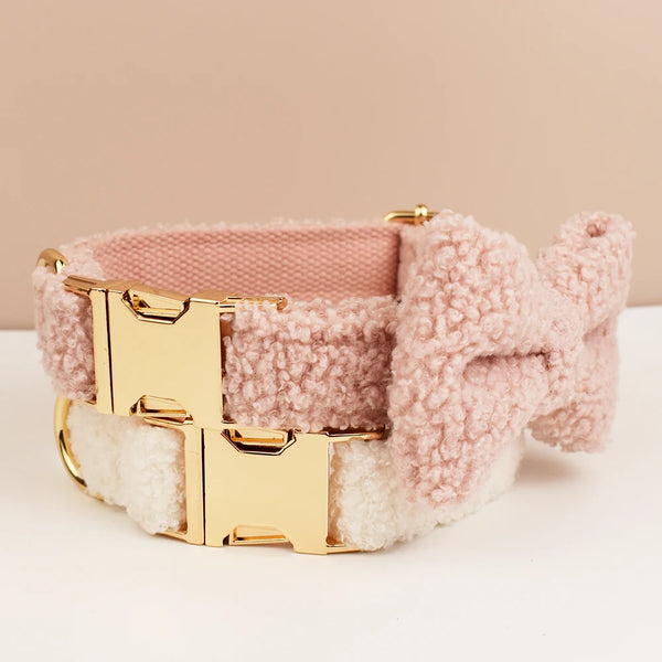 PERSONALIZZABILE - SET COLLARE PER CANI Boucle Rosa