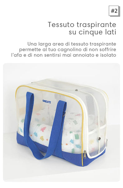 Trasportino per cani estivo rete confort