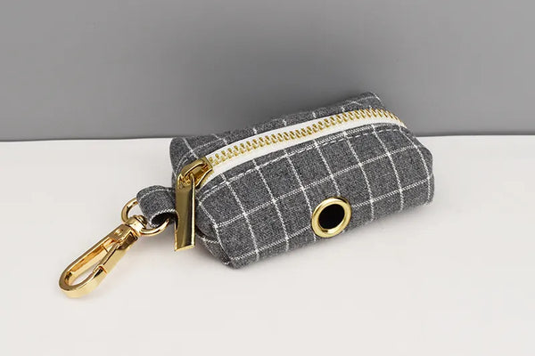 Personalizzabile - set pettorina per cani quadri grigio