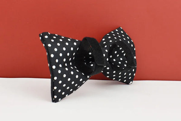Personalizzabile - set pettorina per cani pois nero