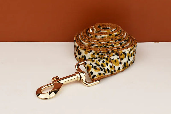 Personalizzabile - set pettorina per cani leopardato