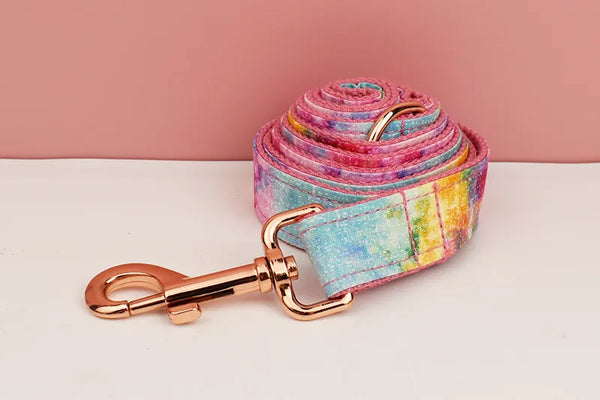 Personalizzabile - set pettorina per cani rainbow