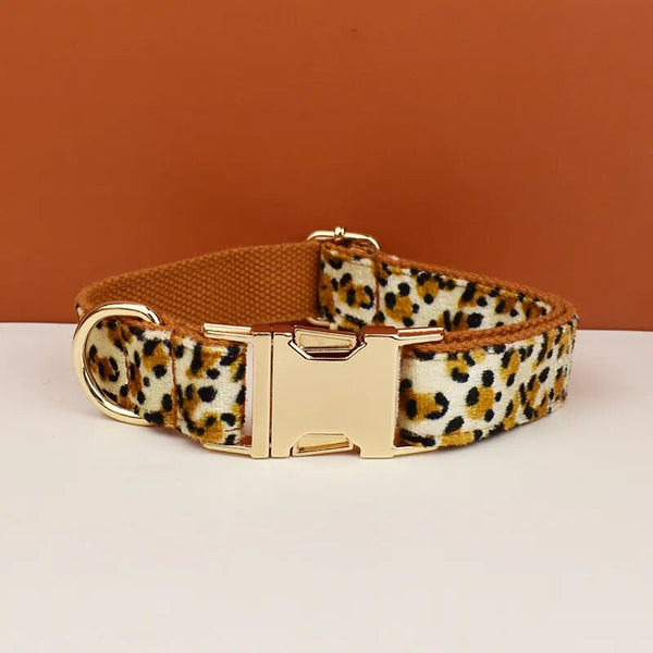 Personalizzabile - set pettorina per cani leopardato