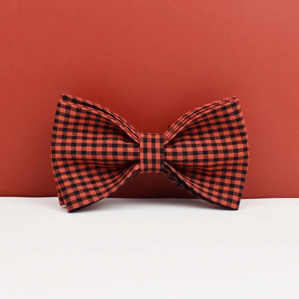 Personalizzabile - set pettorina per cani a quadretti rosso