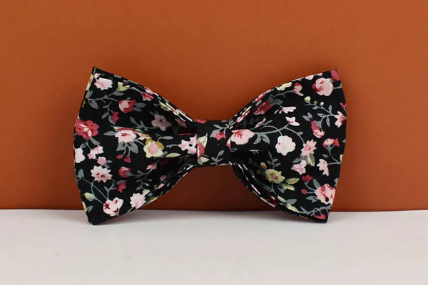 Personalizzabile - set pettorina per cani fiori nero