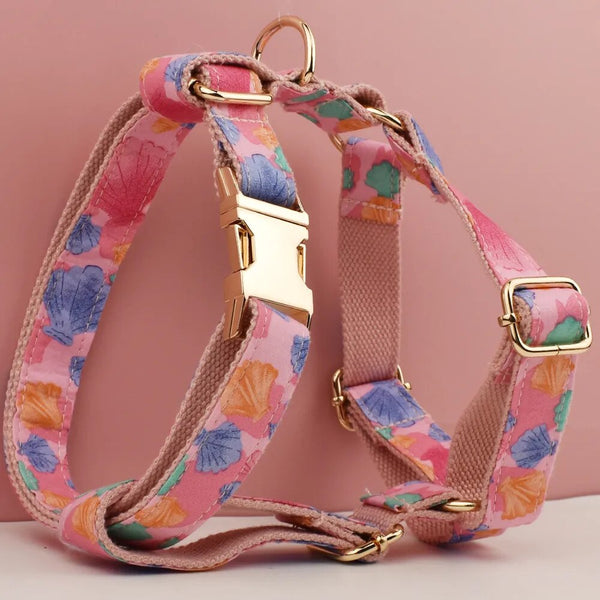 Personalizzabile - set pettorina per cani conchiglie