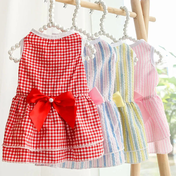 Vestito per cani elegante con maxi fiocco