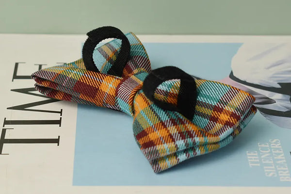 Personalizzabile - set pettorina per cani scozzese arancione