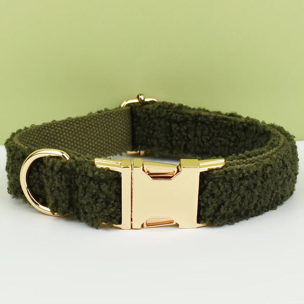 PERSONALIZZABILE - SET COLLARE PER CANI Boucle Verde