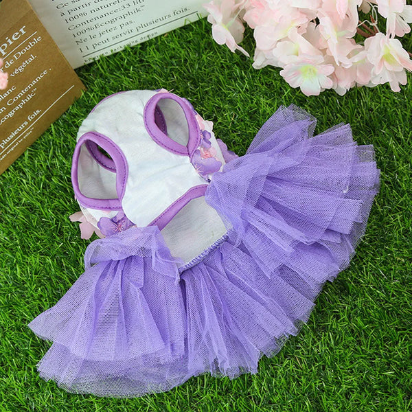 Vestito per cani tutù con fiori
