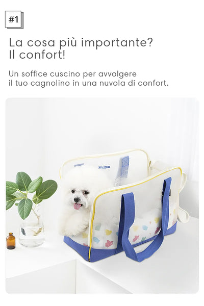Trasportino per cani estivo rete confort