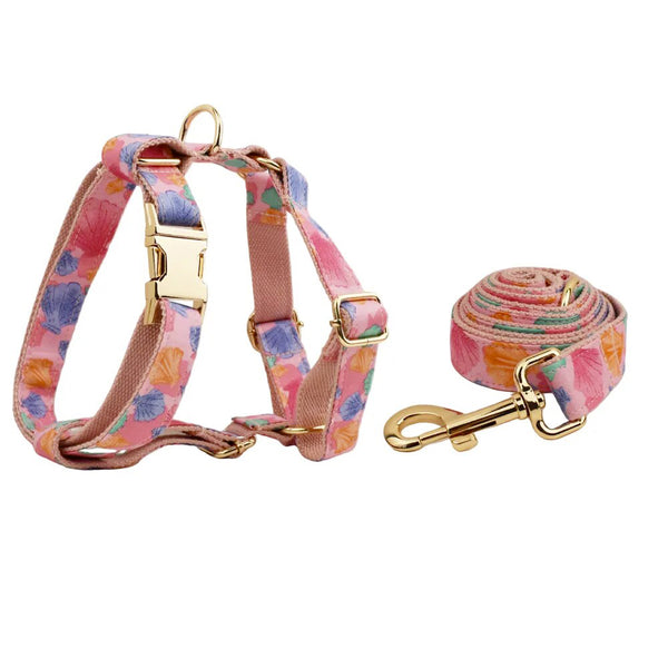 Personalizzabile - set pettorina per cani conchiglie