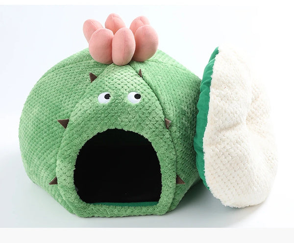 Cuccia per cani morbida cactus
