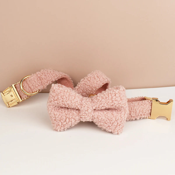 PERSONALIZZABILE - SET COLLARE PER CANI Boucle Rosa