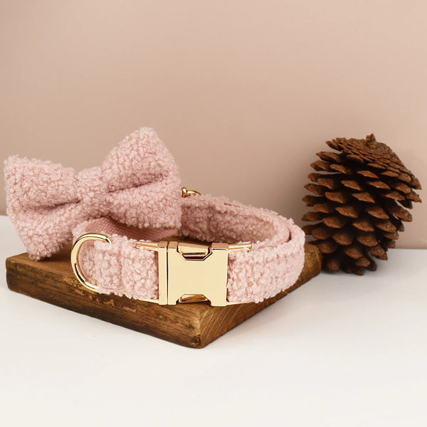PERSONALIZZABILE - SET COLLARE PER CANI Boucle Rosa