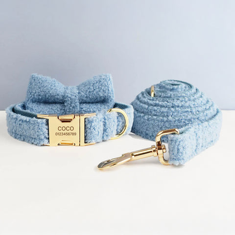 PERSONALIZZABILE - SET COLLARE PER CANI Boucle Celeste
