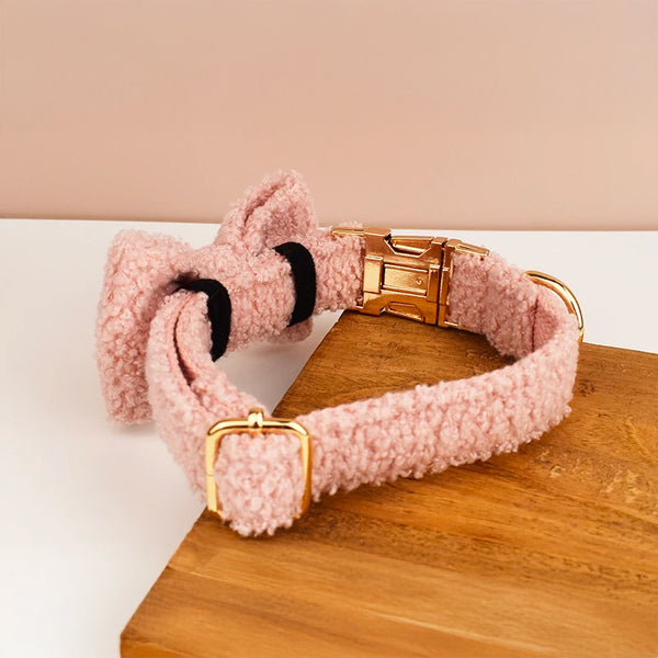 PERSONALIZZABILE - SET COLLARE PER CANI Boucle Rosa
