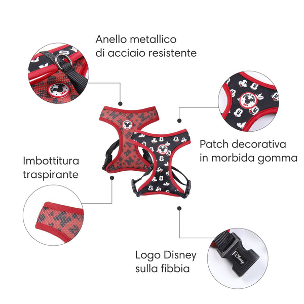 Pettorina per Cani double face Disney Mickey Mouse L