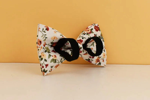 Personalizzabile - set pettorina per cani fiori avorio