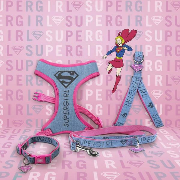 Collare per Cani Supergirl Rosa XS