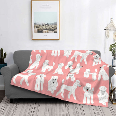 COPERTA DI PILE BARBONCINI ROSA