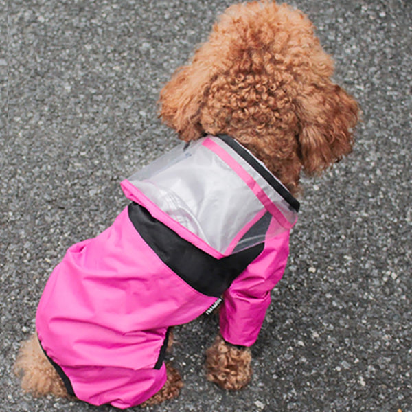 IMPERMEABILE PER CANI CON CAPPUCCIO Fluo