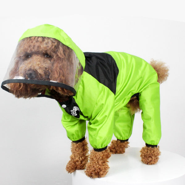IMPERMEABILE PER CANI CON CAPPUCCIO Fluo