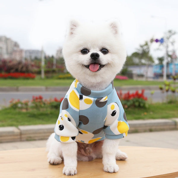 VESTITO PER CANI FELPATO ANIMAL SKETCH