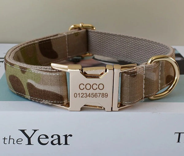 PERSONALIZZABILE - SET COLLARE PER CANI MIMETICO