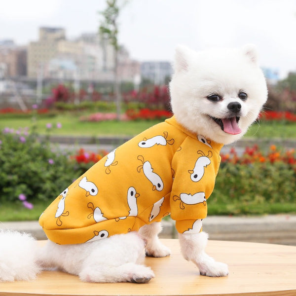 VESTITO PER CANI FELPATO ANIMAL SKETCH