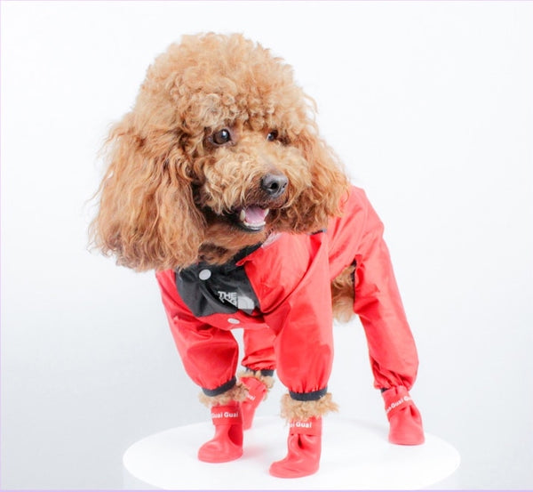 IMPERMEABILE PER CANI CON CAPPUCCIO Fluo