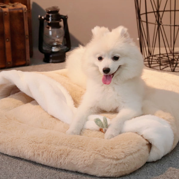 CUCCIA PER CANI SACCO A PELO DI PELUCHE