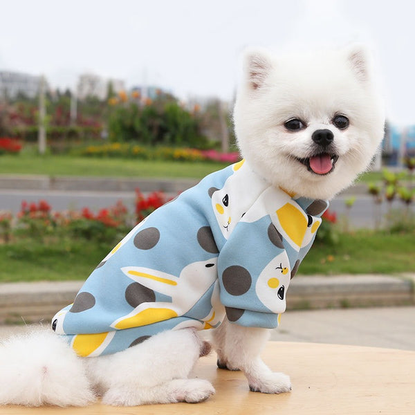 VESTITO PER CANI FELPATO ANIMAL SKETCH