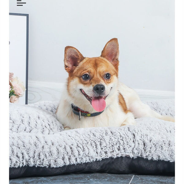 CUCCIA PER CANI PELOSA A FORMA DI OSSO