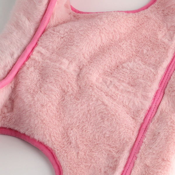 SET PETTORINA PER CANI PAILLETTES CON FIOCCO E PELLICCIA