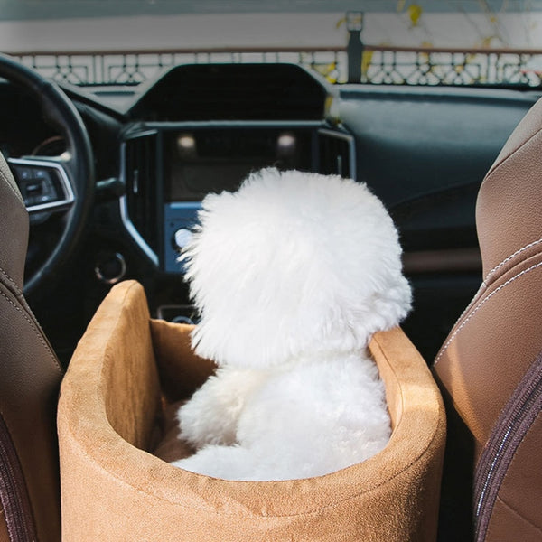 CUCCIA PER CANI PORTATILE PER AUTO CON BRETELLE REMOVIBILI