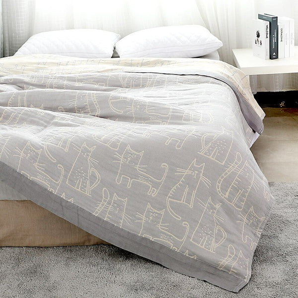 COPERTA JACQUARD DOUBLE FACE GATTI
