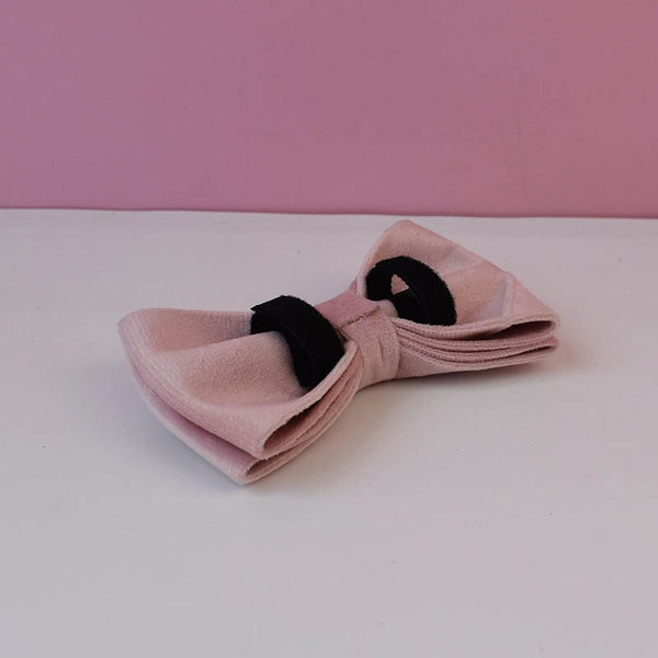 PERSONALIZZABILE - SET COLLARE PER CANI IN VELLUTO ROSA DALIA