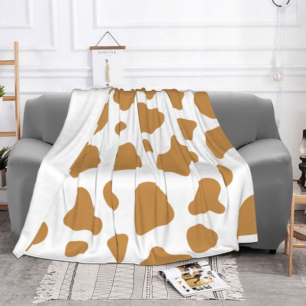 COPERTA DI PILE MACULATA BEIGE