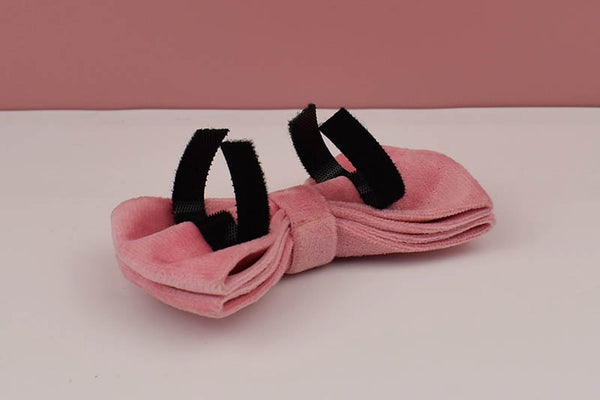 PERSONALIZZABILE - SET PETTORINA PER CANI IN VELLUTO ROSA