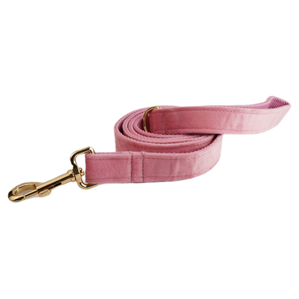 PERSONALIZZABILE - SET PETTORINA PER CANI IN VELLUTO ROSA